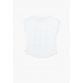 Tricou cu imprimeu fetițe și margine ovală, pentru fete Boboli 73714 6