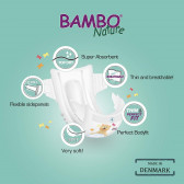 Scutece Eco de bebeluși Bambo Nature Junior Tall Pack, mărimea 5, 12-22 kg, 54 bucăți Bambo Nature 73759 4