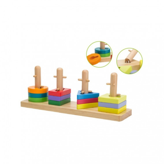 Puzzle de lemn Dino Toys 73865 2