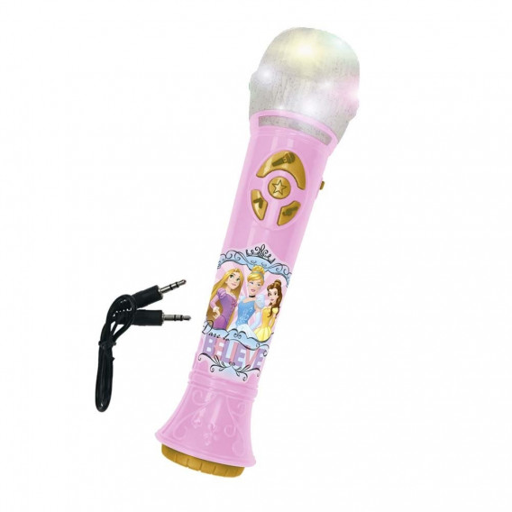 Microfon roz pentru copii cu amplificator Disney Princess 73990 2