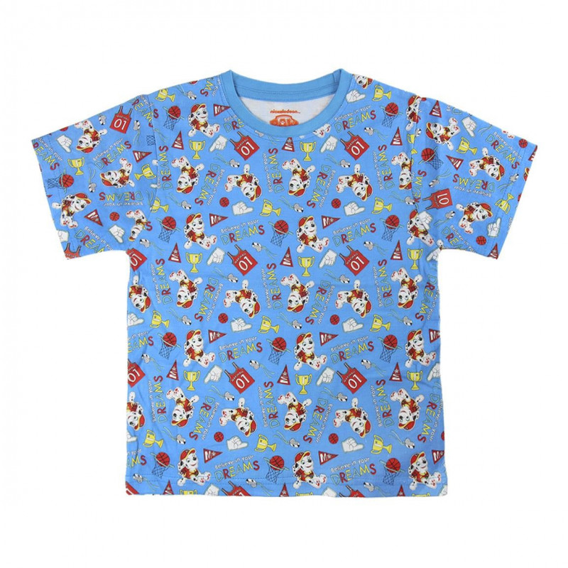 Tricou din bumbac cu imprimeu Patrula Cățelușilor pentru băieți  74100