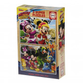 Puzzle Mickey Mouse Disney, 16 părți Mickey Mouse 74946 2
