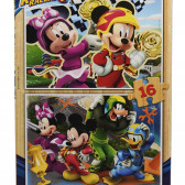 Puzzle Mickey Mouse Disney, 16 părți Mickey Mouse 74948 4