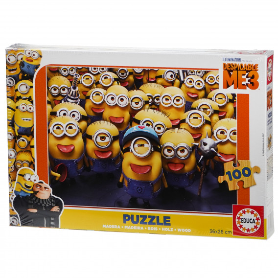  puzzle-uri minioni din lemn Despicable Me 74972 4