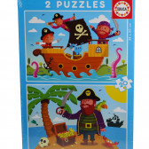 2-in-1 puzzle Pirați Educa 74984 4