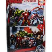 2-în-1 Puzzle de 100 de piese pentru copii Avengers  Avengers 75050 4