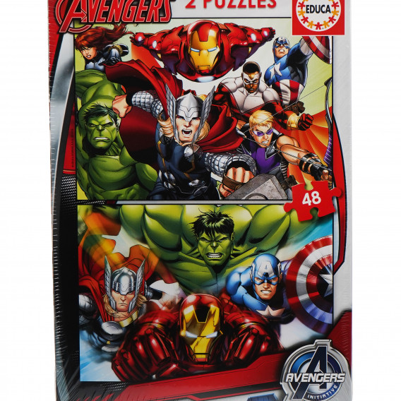 2-în-1 48 de piese pentru copii "Răzbunători Avengers 75053 4