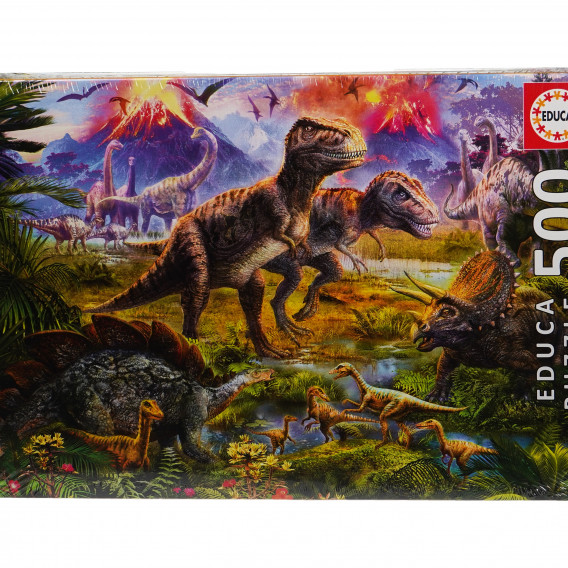 Puzzle Întâlnire cu dinozauri Educa 75074 4
