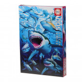 Puzzle pentru copii, rechini  Educa 75084 2