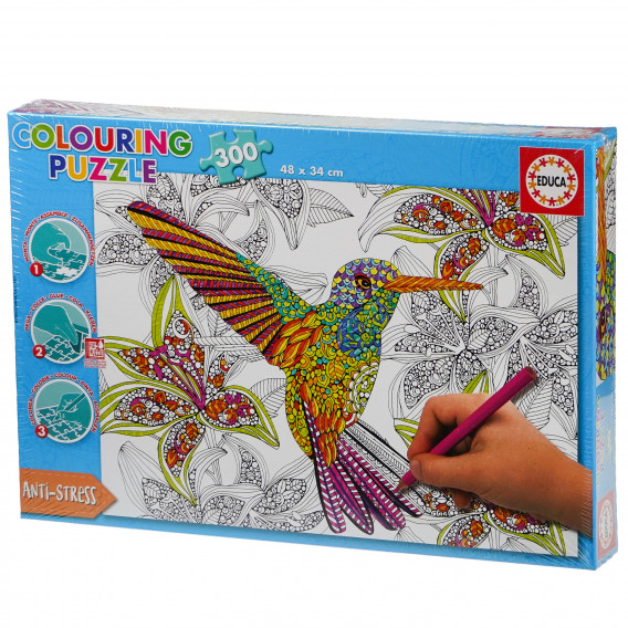 Puzzle de colorat pentru copii - Colibri Educa 75174 