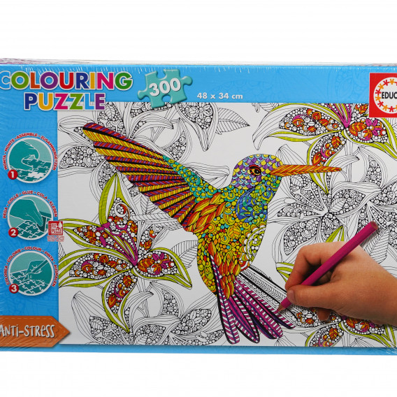 Puzzle de colorat pentru copii - Colibri Educa 75176 2