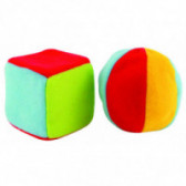 Jucărie moale de pluș Ball and Cube Canpol 75652 