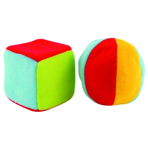 Jucărie moale de pluș Ball and Cube Canpol 75652 