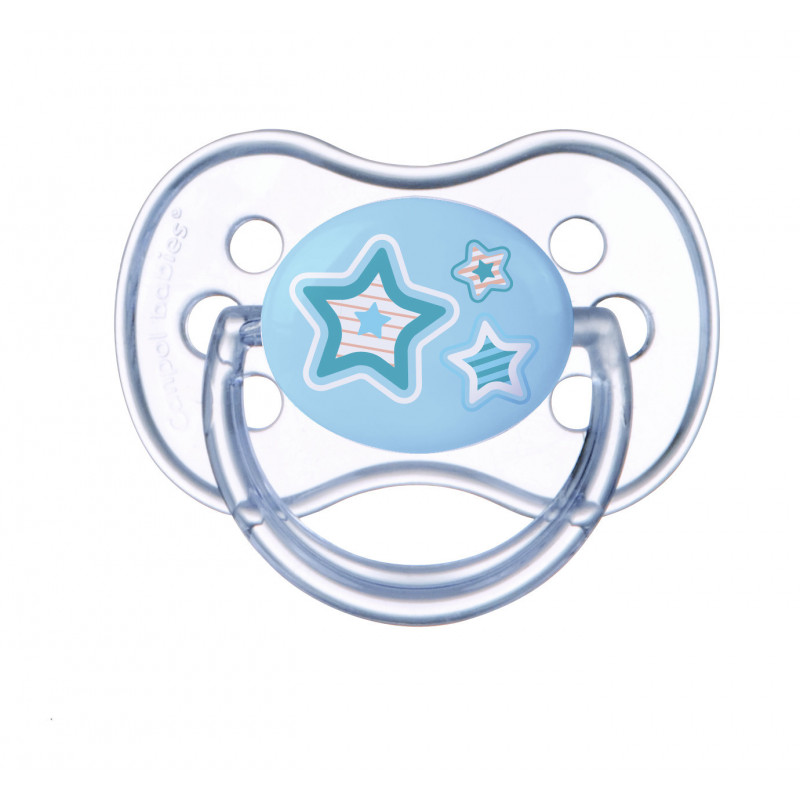 Suzetă pentru nou-născuți, 6-18 luni, 1 buc. cu stele  75909