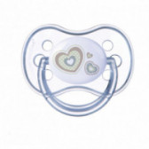 Suzetă pentru nou-nascuti, 0-6 luni, 1 buc cu inimi Canpol 75911 