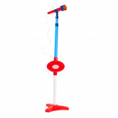 Microfon albastru cu roșu pentru copii cu suport Spiderman 76485 7