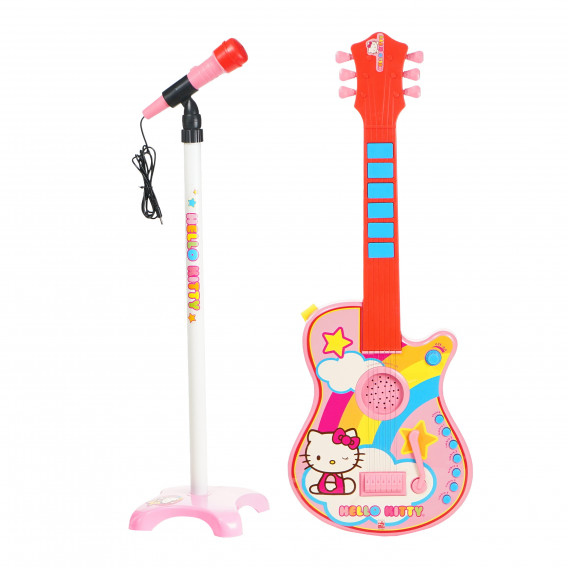 Set de chitară electronică și microfon pentru copii Hello Kitty 76493 6