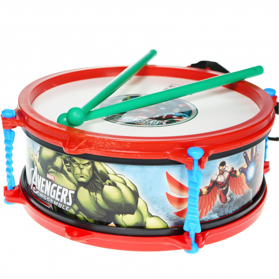 Tambur pentru copii cu bețe, Avengers, 23 cm Avengers 76507 5