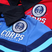 Bluză cu mânecă lungă cu imprimeu pentru tineri și logo-ul mărcii Marine Corps 76789 2