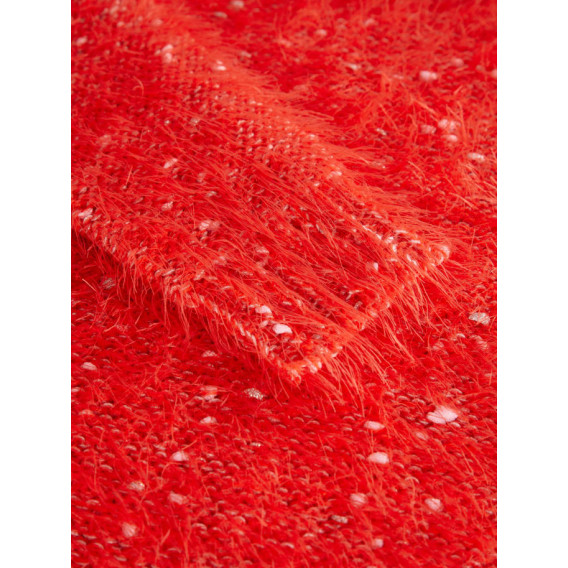 Pulover cu mâneci lungi de culoare roșie pentru fete Name it 76997 3