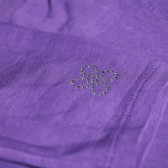 Pantaloni cu decorațiune florală din ștrasuri, violet OVS 7700 3