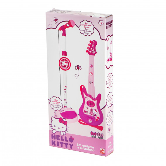 Set de chitară și microfon roz pentru copii Hello Kitty 77924 2