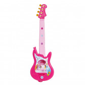 Set de chitară și microfon pentru copii, de culoare roz Claudio Reig 77996 3