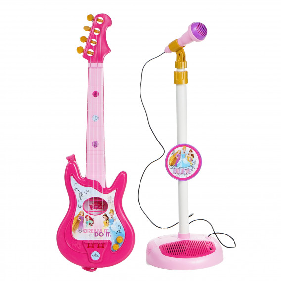 Set de chitară și microfon pentru copii, de culoare roz Claudio Reig 77998 5