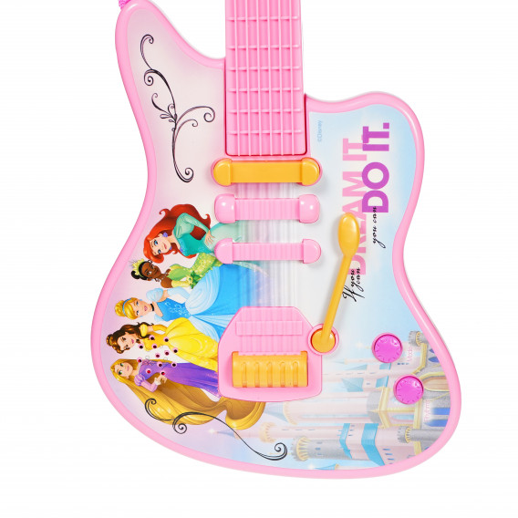 Chitară electronică roz pentru copii cu microfon Disney Princess 78016 5