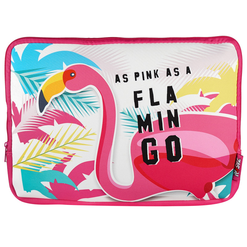 Husă pentru laptop, Flamingo  78058