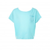 Tricou OVS pentru fete, de culoare albastră OVS 7845 