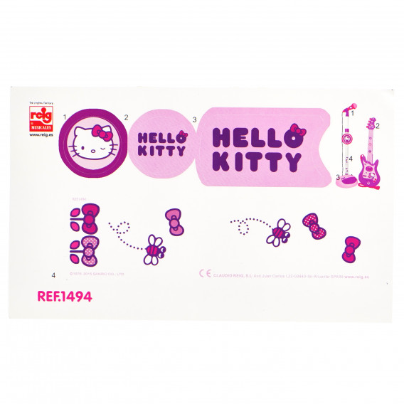 Set de chitară și microfon roz pentru copii Hello Kitty 78698 22