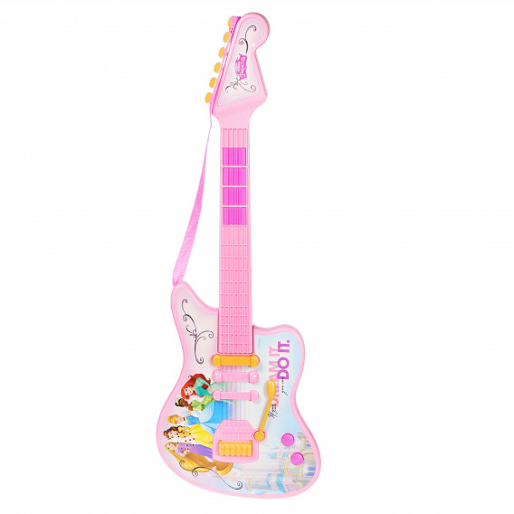 Chitară electronică roz pentru copii cu microfon Disney Princess 78782 8