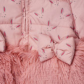 Jachetă pentru fetițe cu urechi roz Midimod 79730 3