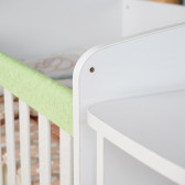 Pătuț pentru copii, Maggie, mobil, de culoare alb și verde Dizain Baby 79822 15