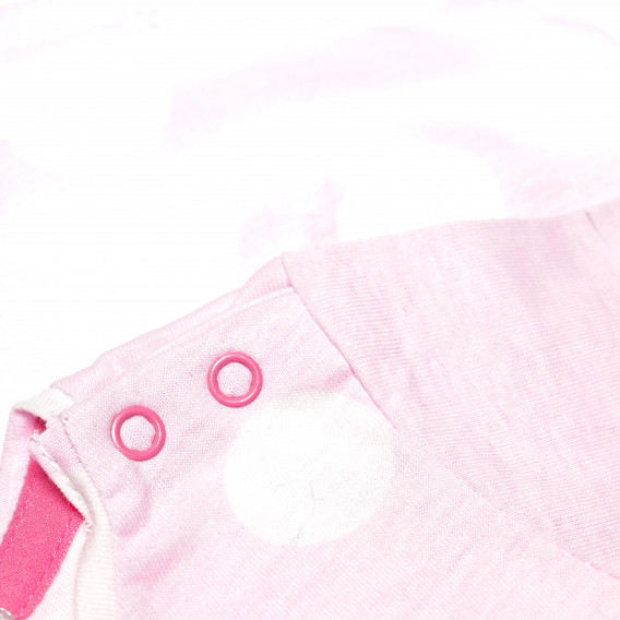Bluză din bumbac cu mânecă lungă, cu puncte și imprimeuri cu inimi pentru fetițe Cool club 80409 3