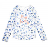 Bluză florală din bumbac multicolor, cu mâneci lungi pentru fată Cool club 80431 