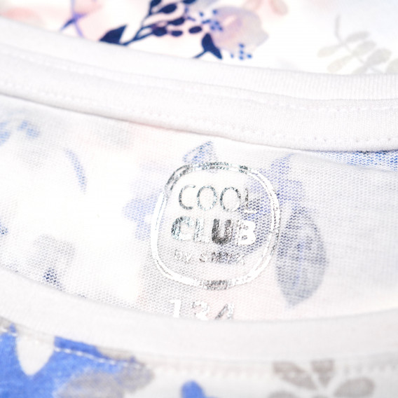 Bluză florală din bumbac multicolor, cu mâneci lungi pentru fată Cool club 80434 4