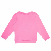 Bluză cu mânecă lungă, de culoare roz, cu imprimeu de câine, pentru fete Cool club 80672 2