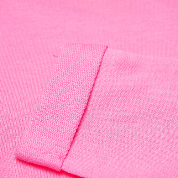 Bluză cu mânecă lungă, de culoare roz, cu imprimeu de câine, pentru fete Cool club 80675 5