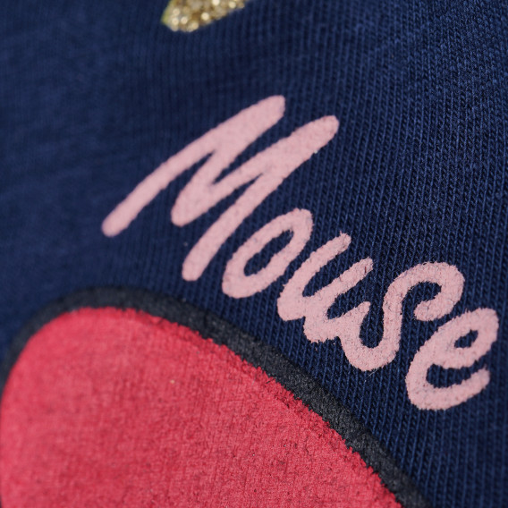Pantaloni din bumbac cu aplicație de mini mouse, pentru fete Minnie Mouse 80697 3