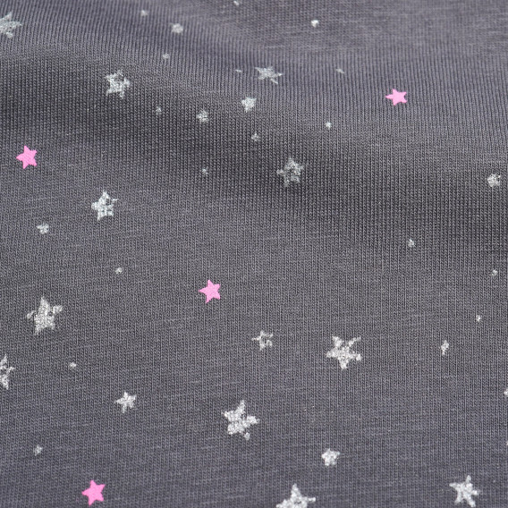 Pijamale de bumbac din două piese, cu imprimeu cu nori și steluțe, pentru fete Cool club 80985 7