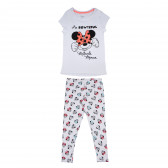 Pijamale din bumbac din două piese cu imprimeu cu Minnie Mouse, pentru fete Minnie Mouse 81105 