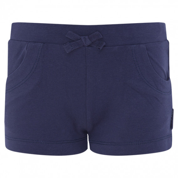 Pantaloni scurți de culoare albastră, cu buzunare și talie elastică, pentru fete Tuc Tuc 81403 