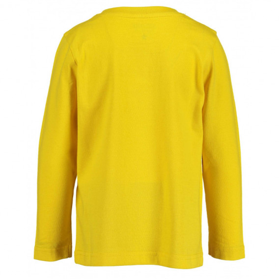Bluză din bumbac cu mâneci lungi pentru băieți, galbenă BLUE SEVEN 81500 2