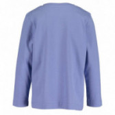 Bluză din bumbac cu mânecă lungă pentru băiat albastru deschis BLUE SEVEN 81502 2