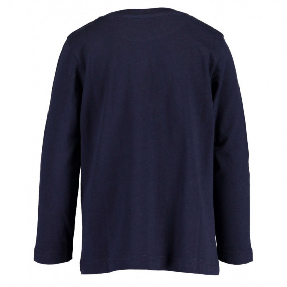 Bluză din bumbac cu mâneci lungi pentru băieți, albastru închis BLUE SEVEN 81504 2