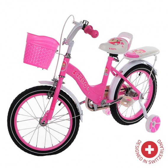 Biciclete Anabel pentru copii, 16”, de culoare roz ZIZITO 81900 