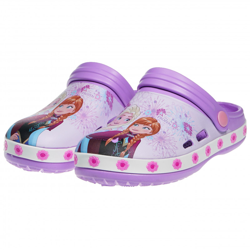 Papuci înghețate pentru fete în purpuriu cu decorare înghețată  82056