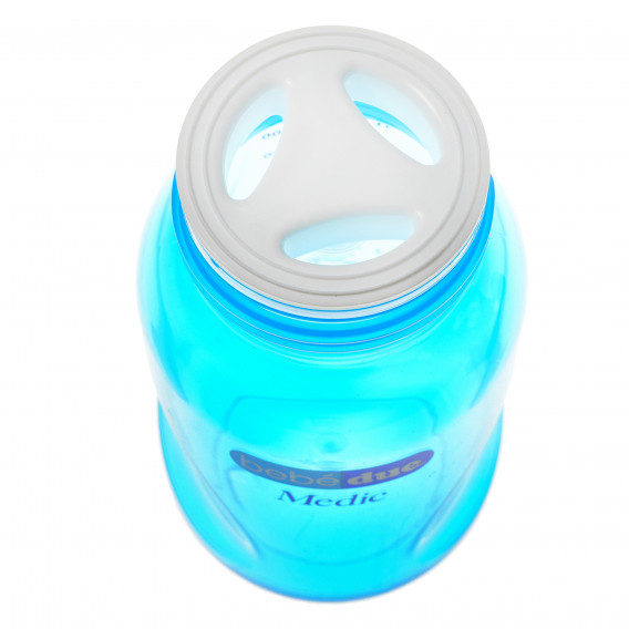 Biberon colorat pentru bebeluși 330 ml., Albastru BebeDue 82427 4